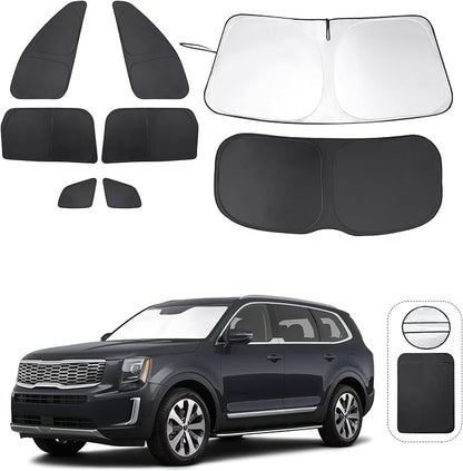 TINGLU Window Shades for Kia Telluride 2020 2021 2022 2023 2024 2025 by TINGLU