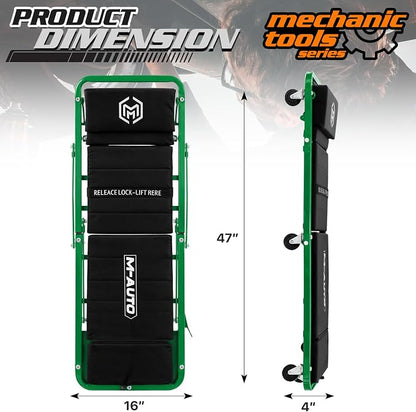 M-AUTO Heavy-Duty Convertible Mechanic Creeper, Z-Creeper 2-in-1 Creeper and - Image 2