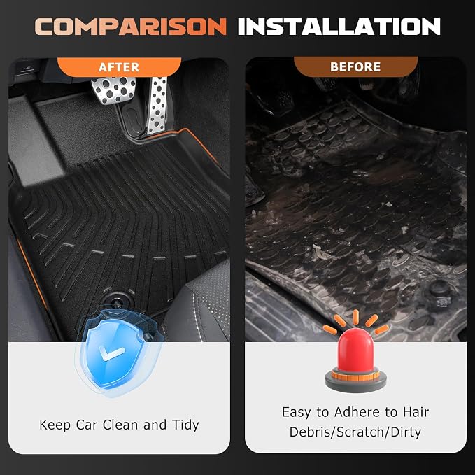 Car Floor Mats and Trunk Mat for 2024 Honda Prologue and Chevy Blazer EV - Image 5