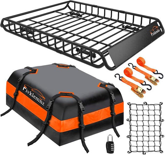 FIVKLEMNZ Car Rooftop Cargo Carrier Roof Bag Waterproof by FIVKLEMNZ