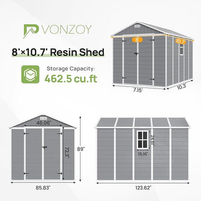 Resin Outdoor Storage Shed - Image 2