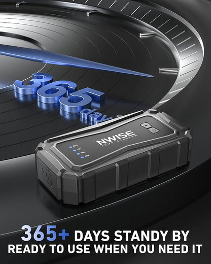 NWISE Car Jump Starter, 6000A Peak 25800mAh Portable Battery Starter - Image 3
