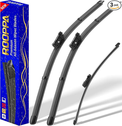 3 wipers Replacement for 2018-2021 2022 Volkswagen Vw Tiguan, Windshield Wiper by ROOPPA