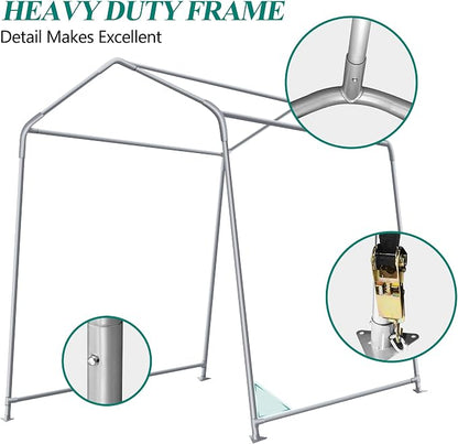 6' x 7' Outdoor Storage Shelter Shed- Heavy Duty Storage Tent - Image 5