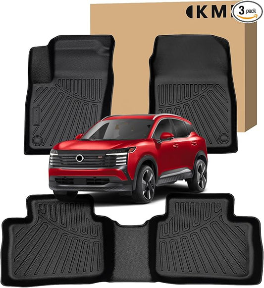 KMF Custom Fit Floor Mats for Nissan Kicks 2025 2026 S/SV/SR Accessories by KMF
