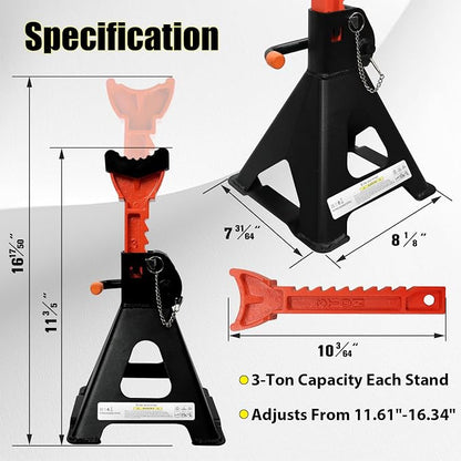 Upgraded Jack Stands 3 Ton - Image 2
