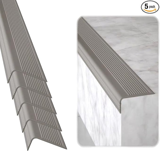 Rubber Bond Stair Edge Protector 36x2x1 inch Anti-Slip Stair Corner Trim Rubber by RUBBER+BOND