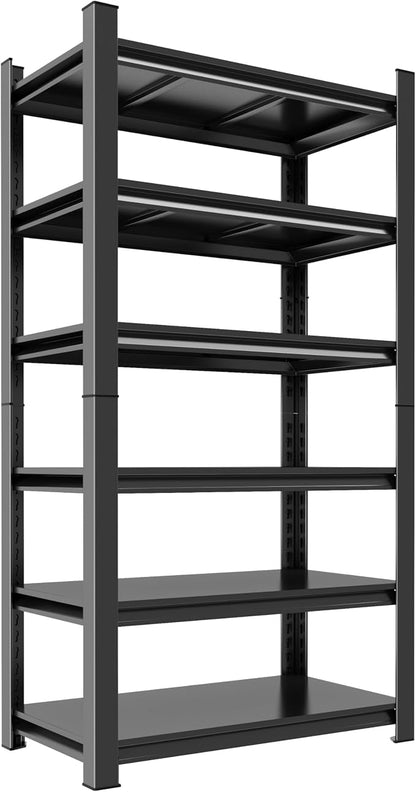 Adjustable 6-Tier Garage Shelving, Heavy Duty Steel Storage Rack, High Load by Notmise