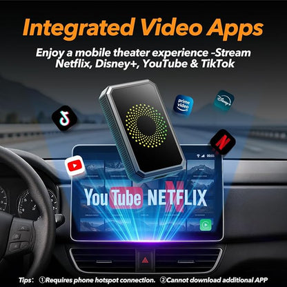 Volam 3-in-1 Wireless CarPlay Adapter Magic AI Video Box - Image 3