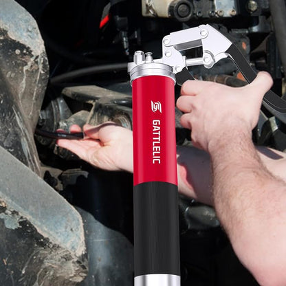 Heavy Duty Grease Gun Kit, 8000 PSI Professional Pistol Grip 14 oz Load - Image 7