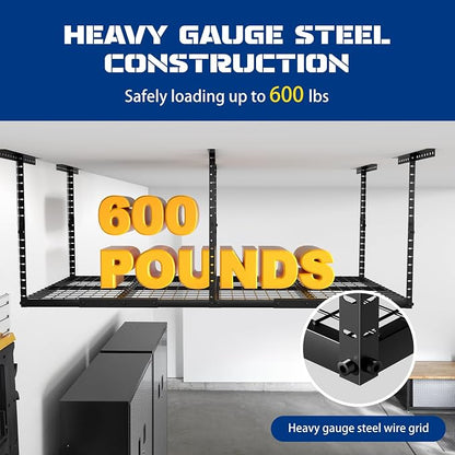 Heavy-Duty 3x8 Overhead Garage Storage Rack - Image 5