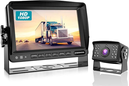 FOOKOO Ⅱ HD Backup Camera System Kit, Sharp CCD Chip, 100% Not Wash Up by FOOKOO