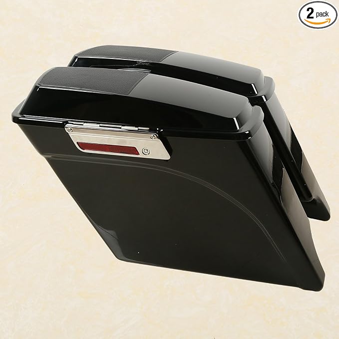 XFMT 5" Stretched Saddlebags Extended Saddle Bags W/ 6x9 Speaker Llids by XFMT