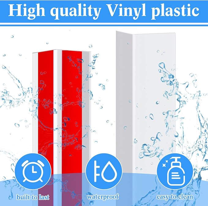 Sasylvia 10 Pcs Wall Corner Protector Guards, 3/4 x 48 Inches Self Adhesive - Image 2