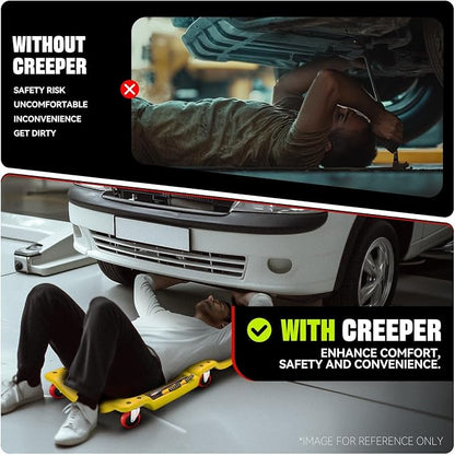 Auto Dynasty 36 Inches Mechanic Creeper, Automotive Garage Repair Low Profile - Image 6