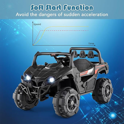 OLAKIDS 12V Ride on Car UTV, Battery Powered Off-Road Kids Electric Vehicles - Image 7