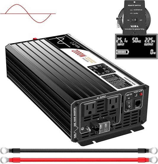 Xijia Pure sine Wave Inverter 2000W 48 Volt dc to 120 Volt ac Inverter rv by XIJIA