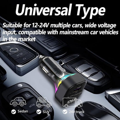 Bluetooth 5.3 FM Transmitter for Car, Wireless FM Radio Transmitter, Support - Image 7