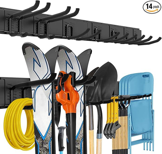 Garage Tool Organizer Wall Mount, 64 Inches Garden Tool Organizer by Unknown