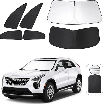 TINGLU Window Shades for Cadillac XT4 2019-2024 2025 Accessories Car Side Full by TINGLU