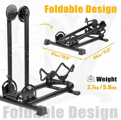 BikeHand Foldable Bike Stand Floor Rack | Sturdy & Durable Quick-Fold Design - Image 3