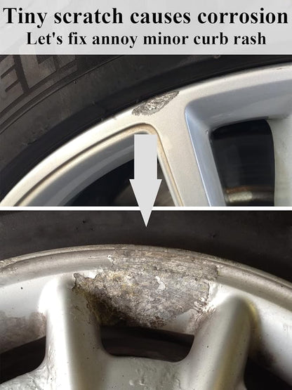 SYOAUTO Gloss Black Rim Touch Up Paint, Car Wheel Scratch Repair Touch Up Paint - Image 3