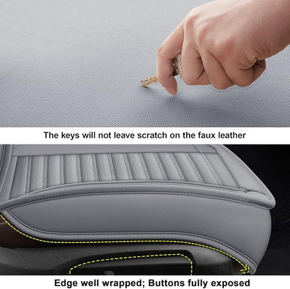 LINGVIDO Car Seat Covers, Breathable and Waterproof Faux Leather Automotive - Image 7