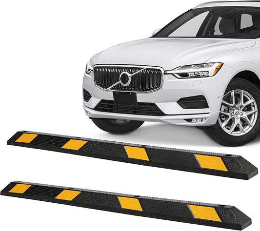 Heavy Duty Rubber Parking Curb - 55000 Lb Capacity by TROPOW