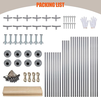 JAMFLY Carport, 10x20 ft Heavy Duty Carport - Image 6