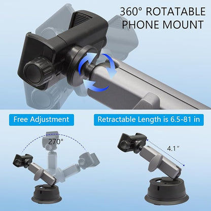 Suptig Universal Car Mount, Suction Cup Mount - Image 2
