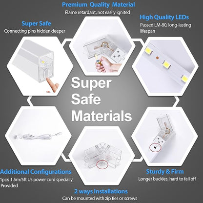 MODERN Hexagon Garage Lights，25 Pack 216W 25920LM High Brightness Hexagon - Image 3