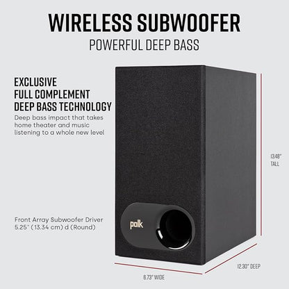 Polk Audio Signa S2 Sound Bar & Wireless Subwoofer – Exclusive VoiceAdjust - Image 3
