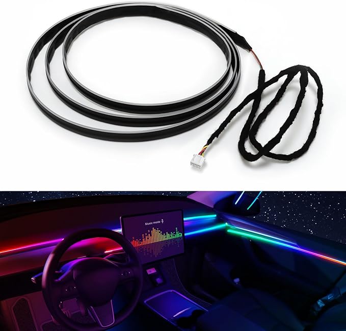 Dreamcolor Acrylic Interior Car LED Strip Light 43-inch, which fit by MAODANER