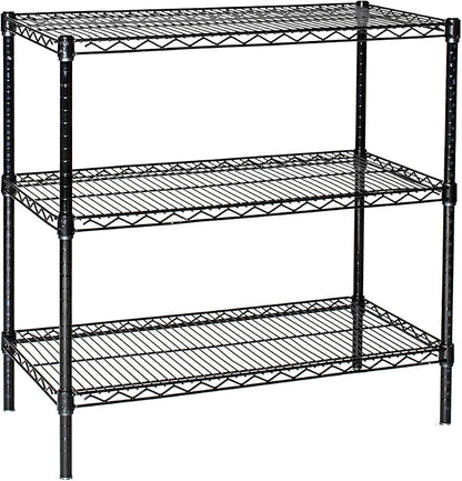 Omega 30" Deep x 60" Wide x 74" High 3 Tier Black Starter Shelving Unit by OmegaProductsCorporation