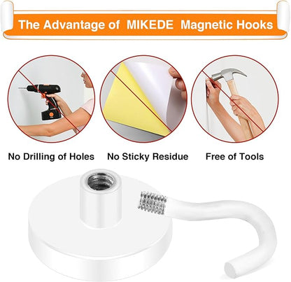MIKEDE Magnetic Hooks Heavy Duty, 28LB+ Strong Magnetic Hooks - Image 5