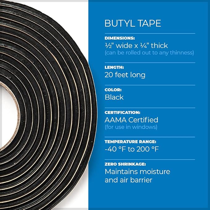 Second Skin Butyl Sealant Tape – Butyl Rubber Sealant, and Putty Tape - Image 6