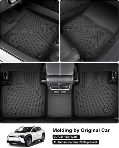 Powerty Floor Mats for Toyota BZ4X & Subaru Solterra 2023 2024 2025 Accessories - Image 2