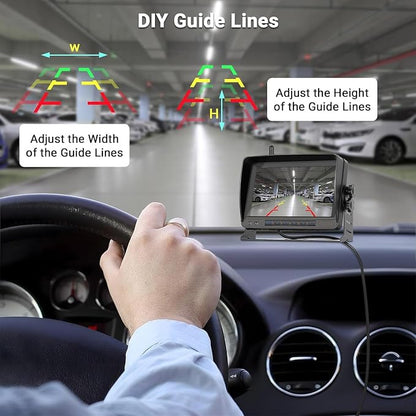 Hikity Wireless Backup Camera Trucks -7 Inch HD 1080P Rear View Camera Monitor - Image 7
