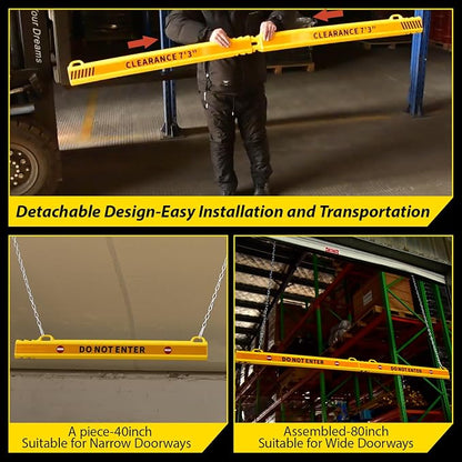 ClearanceGard 80″ x 4″ Clearance Bar Kit - Image 4