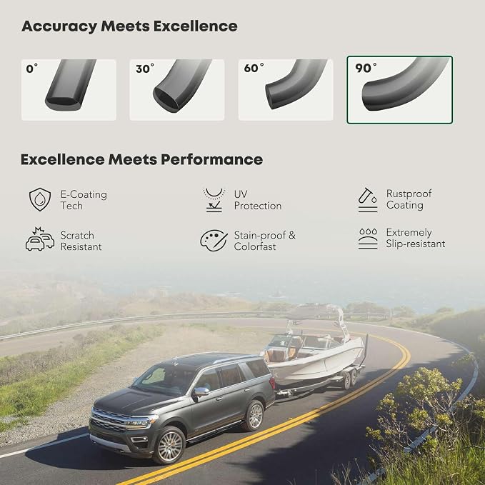 YHTAUTO 4 Inch Running Boards Side Steps Fit Chevy Silverado & GMC Sierra - Image 5