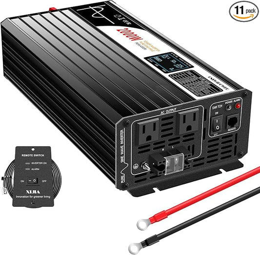 Xijia 2000w dc 48v to ac 120v Inverter Pure sine Wave 60HZ Converter by XIJIA