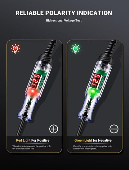 Automotive Test Light with 3-48V LED Digital Voltage Display, Auto Circuit - Image 5