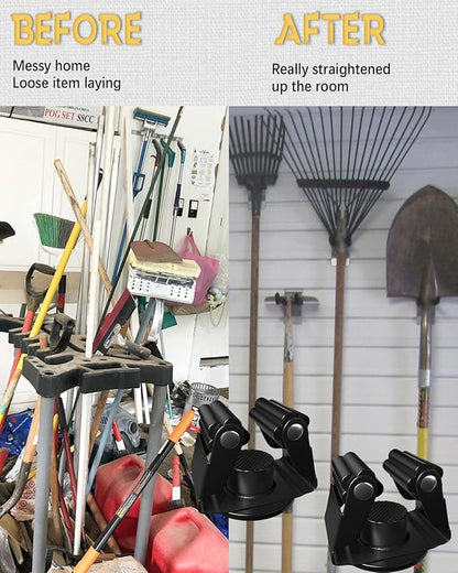Mop Holder Magnetic, Rack Rake, Shovel Handle, Laundry Tools Organizer - Image 2