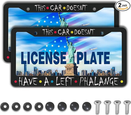 Front License Plate Bracket Black and White License Plate Frames This Car by Unknown