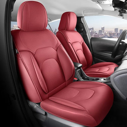 FREESOO Car Seat Covers Full Set, Waterproof Automotive Seat Covers, Leather by FREESOO