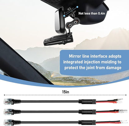 Radar Detector Mount, Rearview Mirror Rod Radar Mounting Bracket+Rearview - Image 3