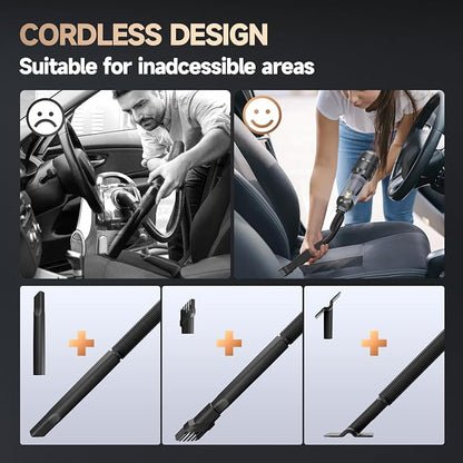 Car Vacuum Portable Cordless, Foldable Handheld Vacuum - Image 5