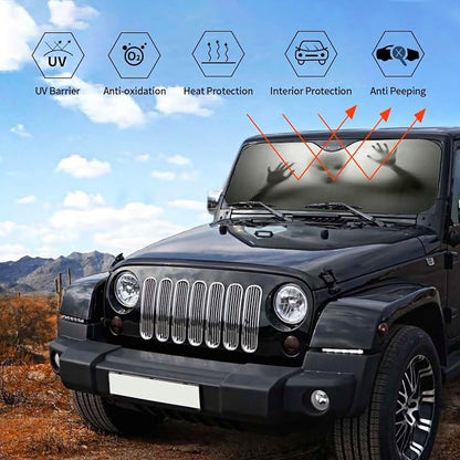 Alien trapped Car Windshield Sunshade Front Window Sun Visor Protector Foldable - Image 6