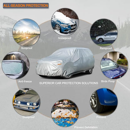 Kayme Large SUV Car Cover Waterproof All Weather - Image 4