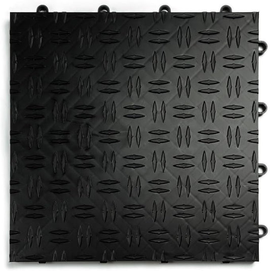 Big Floors GarageTrac Diamond, Interlocking Non-Slip Garage Flooring Tile by BigFloors